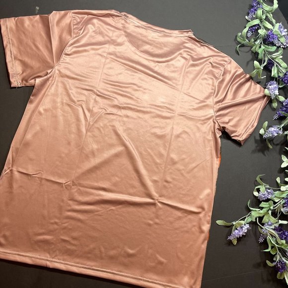 Disney Inspired Mulan Warrior Princess Women's Tan Short Sleeve Blouse - Picture 8 of 8